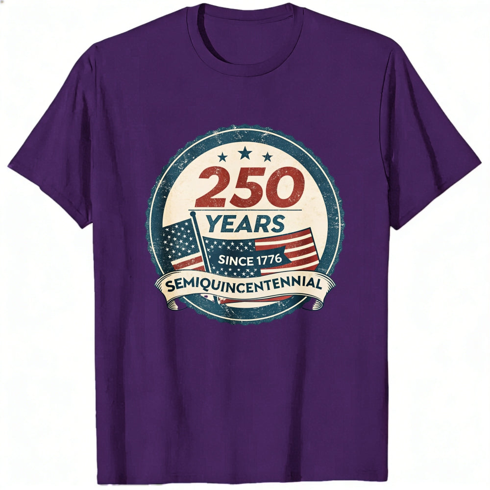 Patriotic American Flag Design Classic T-Shirt 250 Years Since 1776 Semiquincentennial