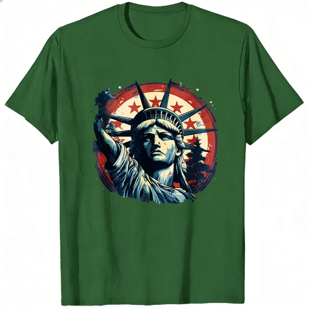 American Flag Statue Of Liberty Classic T-Shirt
