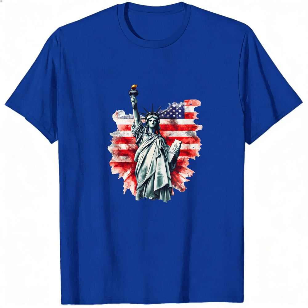 American Flag Statue Of Liberty Classic T-Shirt
