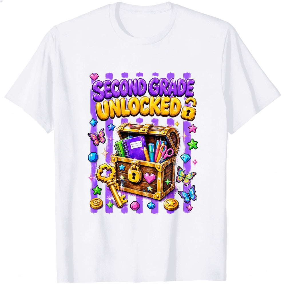 Cute Second Grade Unlocked Treasure Chest Classic T-Shirt
