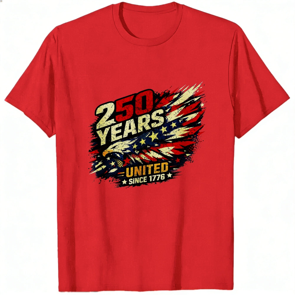 Patriotic American Flag Design Classic T-Shirt 250 Years United Since 1776