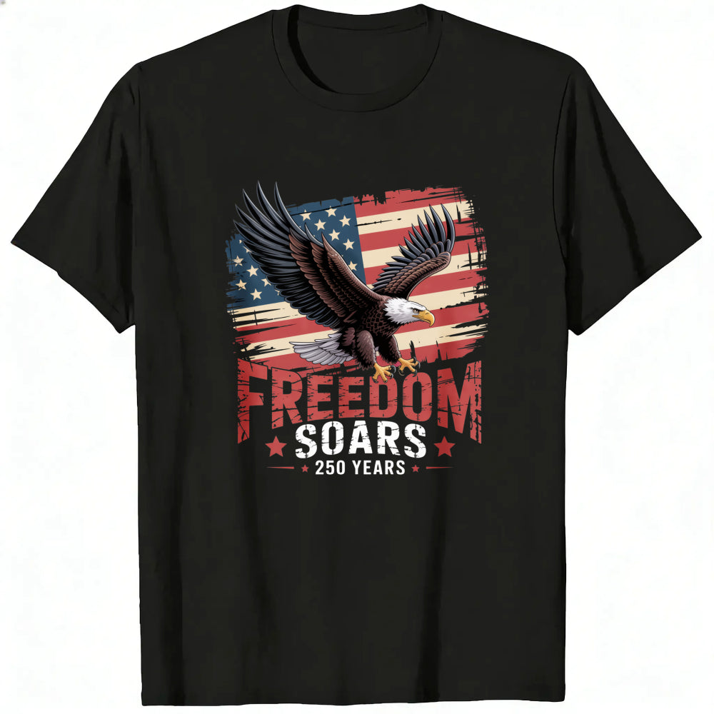 Patriotic Eagle American Flag Classic T-Shirt Freedom Soars 250 Years