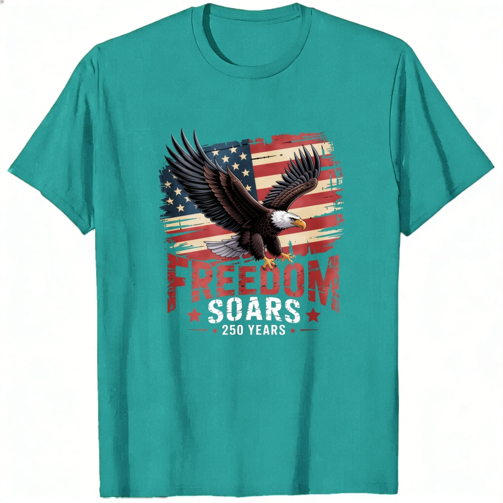 Patriotic Eagle American Flag Classic T-Shirt Freedom Soars 250 Years