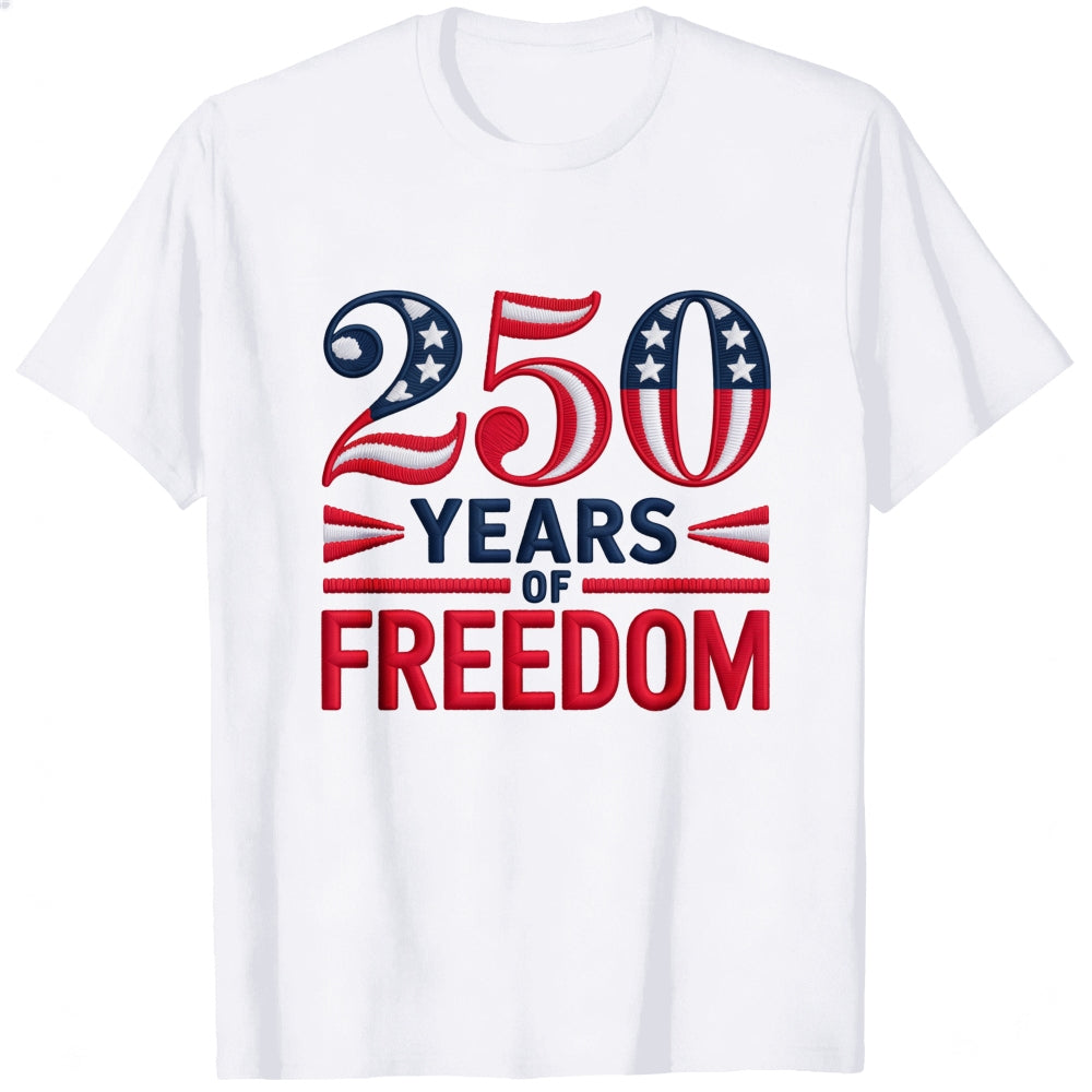 Patriotic American Flag Design Classic T-Shirt 250 Years Of Freedom