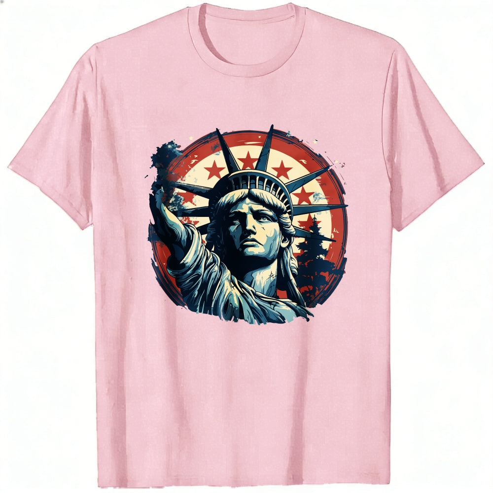 American Flag Statue Of Liberty Classic T-Shirt