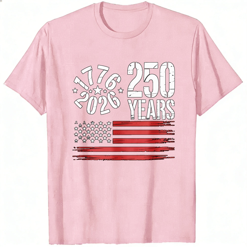 Patriotic American Flag 1776 2026 250 Years Classic T-Shirt