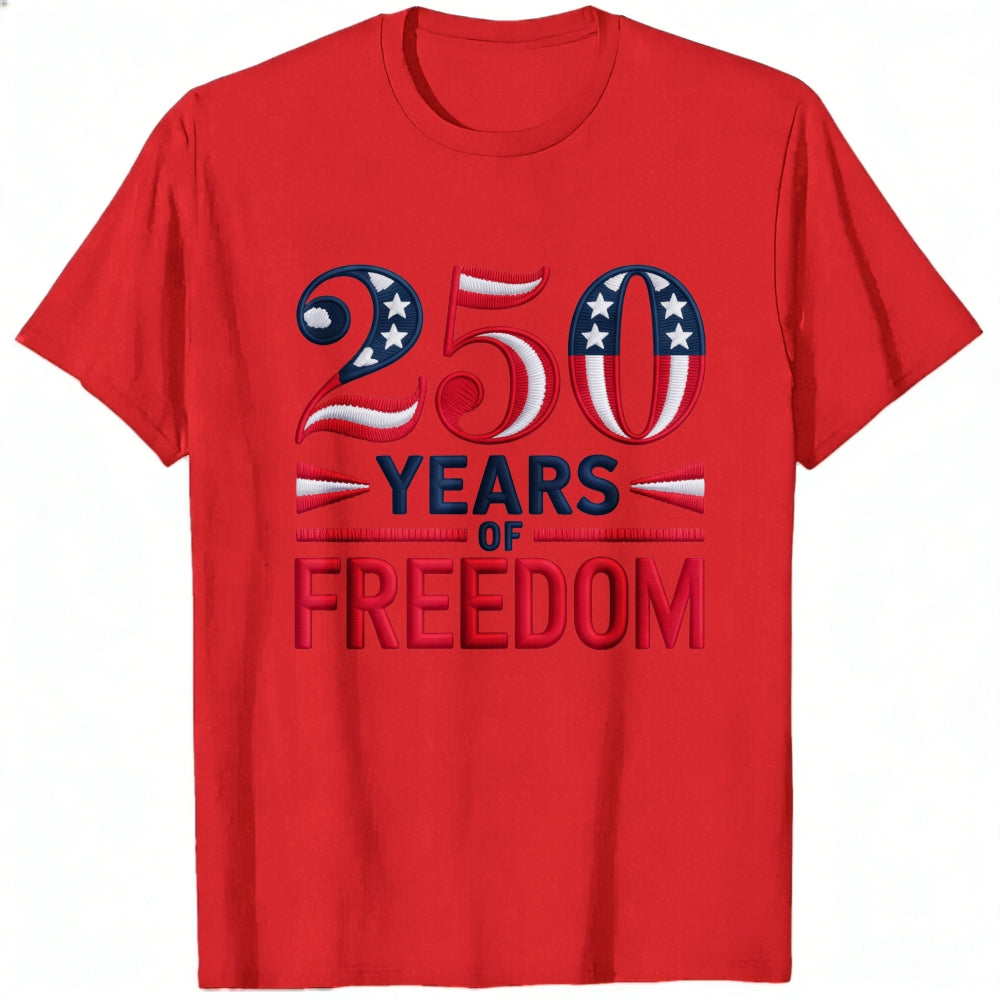 Patriotic American Flag Design Classic T-Shirt 250 Years Of Freedom