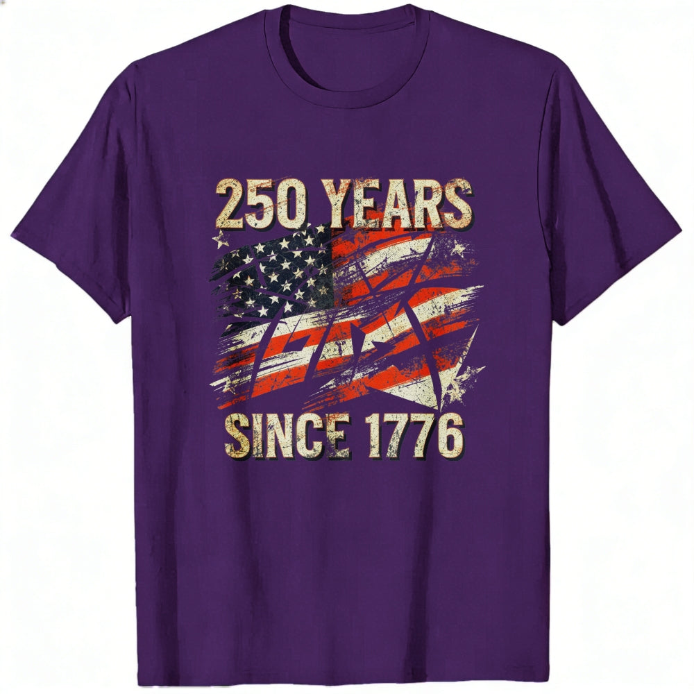 Patriotic American Flag Design Classic T-Shirt 250 Years Since 1776