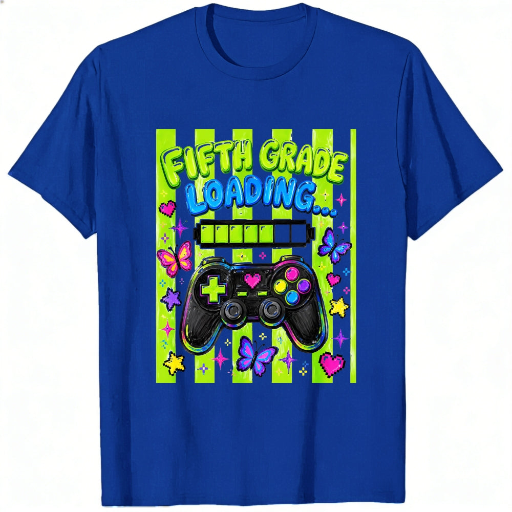 Cute Gamer Girl Fifth Grade Loading Classic T-Shirt