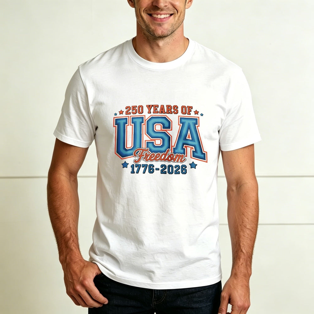 Patriotic Design Classic T-Shirt 250 Years Of Usa Freedom 1776 2026