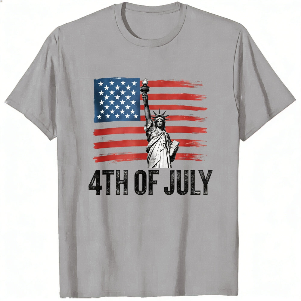 Patriotic American Flag Statue Of Liberty Classic T-Shirt 4th Of July