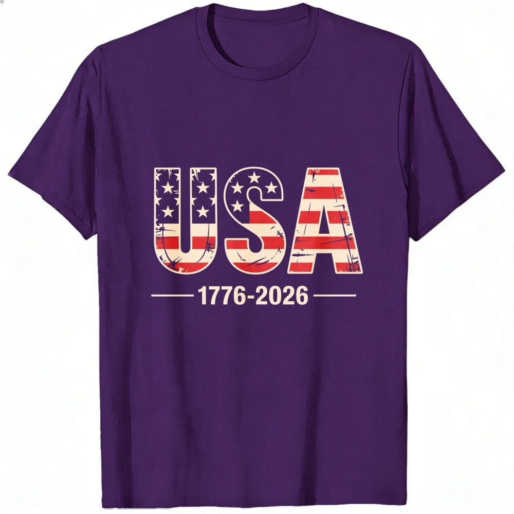 Patriotic Usa Flag Design Classic T-Shirt 1776 2026