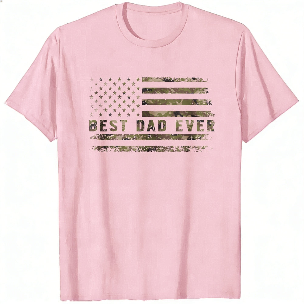 American Flag Camo Best Dad Ever Classic T-Shirt