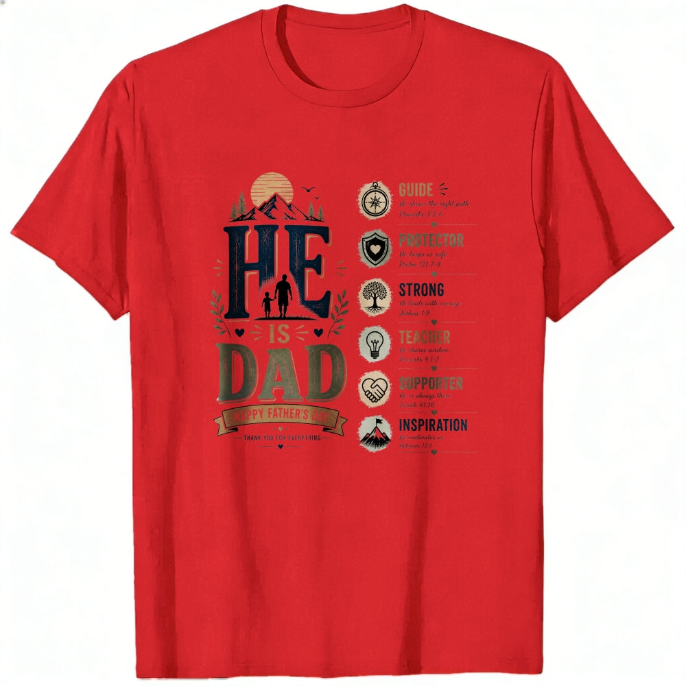 Retro Typography Classic T-Shirt He Is Dad Father's Day Design