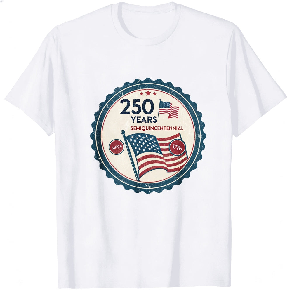 Patriotic American Flag 250 Years Semiquincentennial Classic T-Shirt