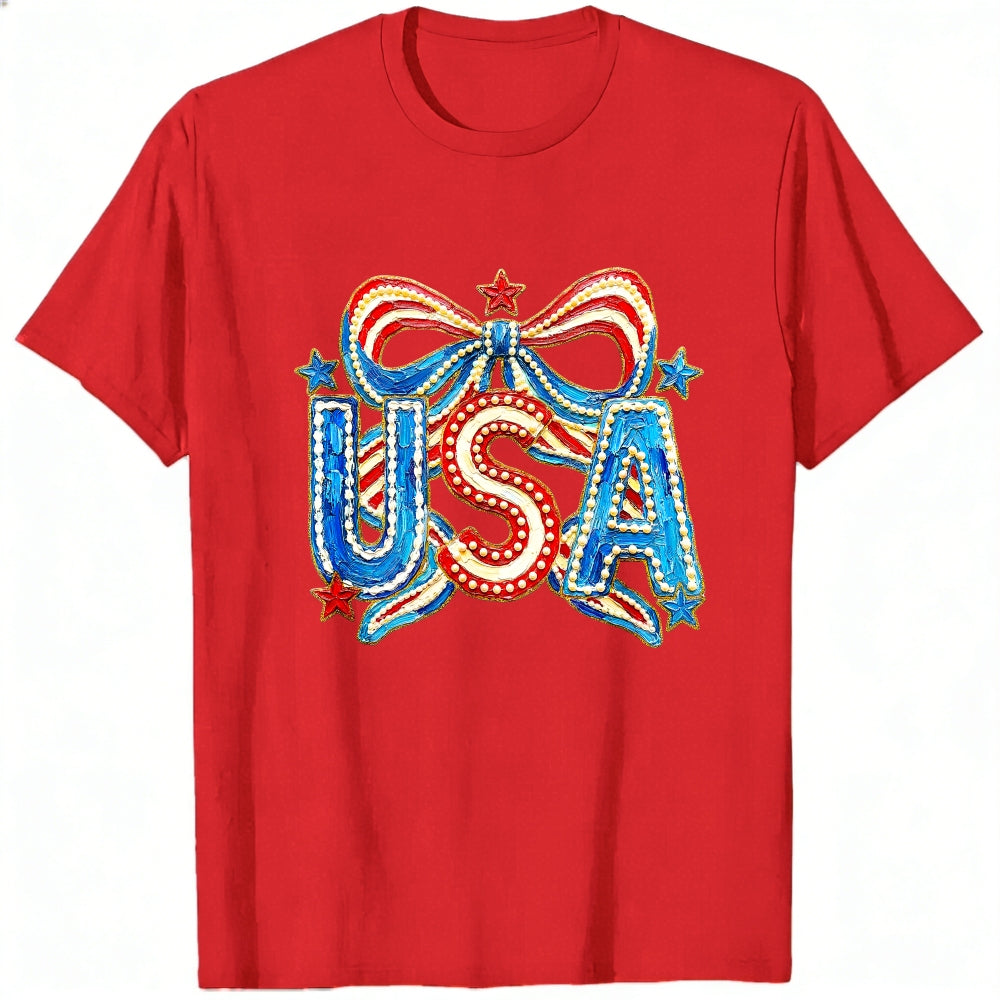 Patriotic Usa Flag Design Classic T-Shirt