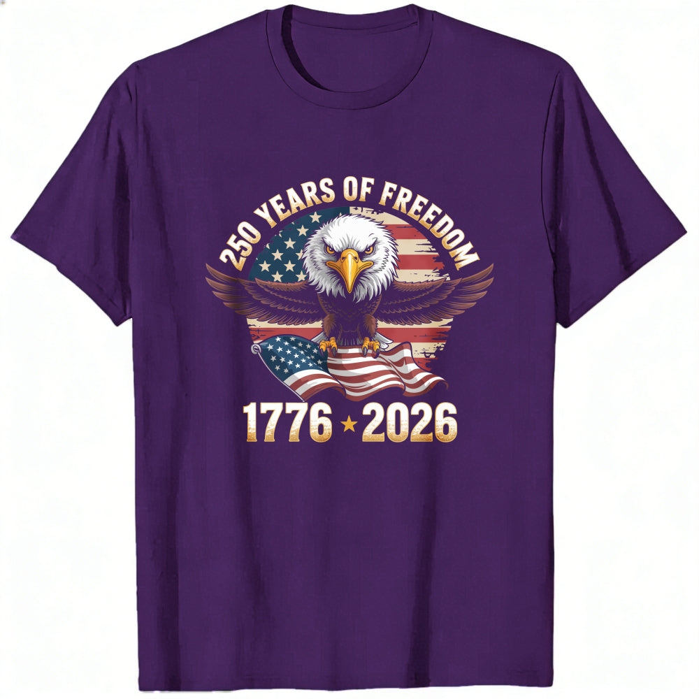 Patriotic Eagle American Flag 250 Years Of Freedom 1776 2026 Classic T-Shirt
