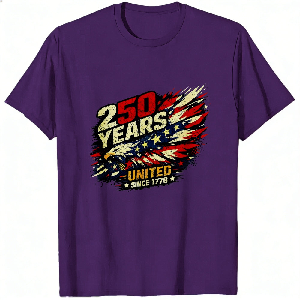 Patriotic American Flag Design Classic T-Shirt 250 Years United Since 1776