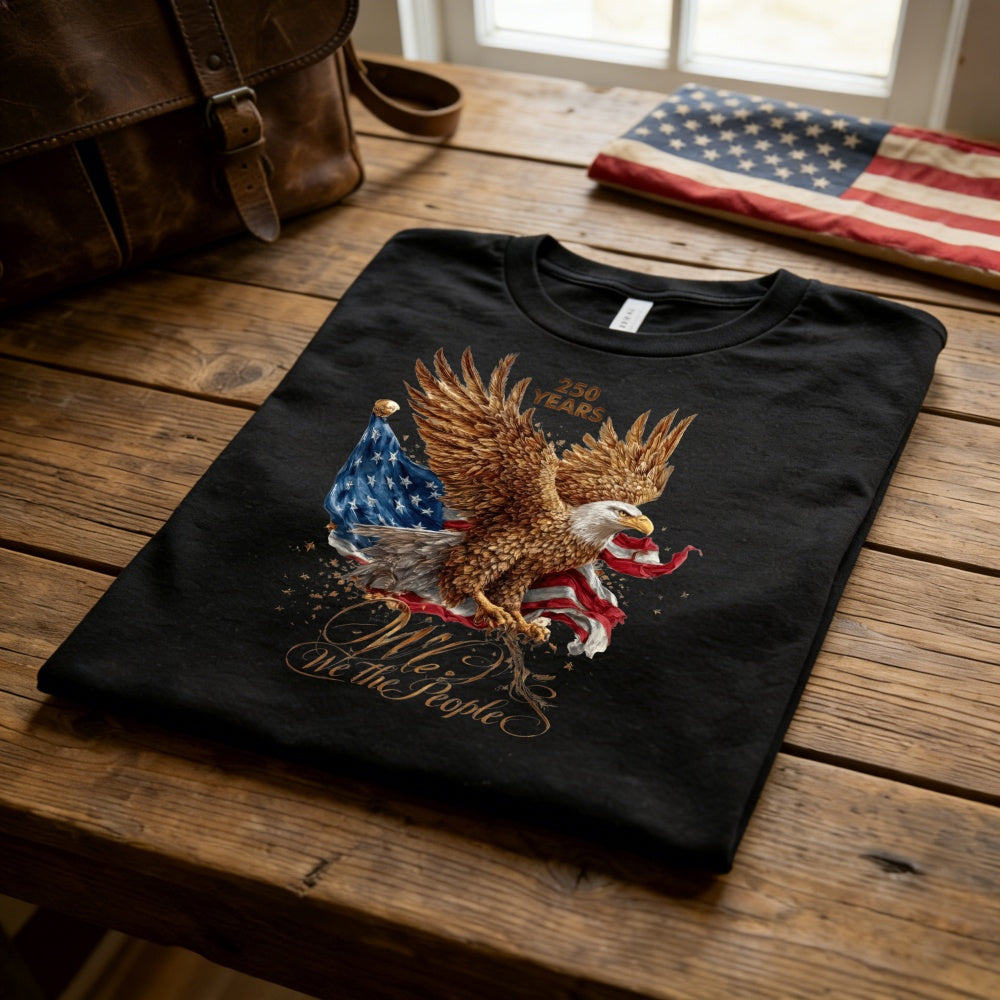 Patriotic Eagle American Flag Classic T-Shirt We The People 250 Years