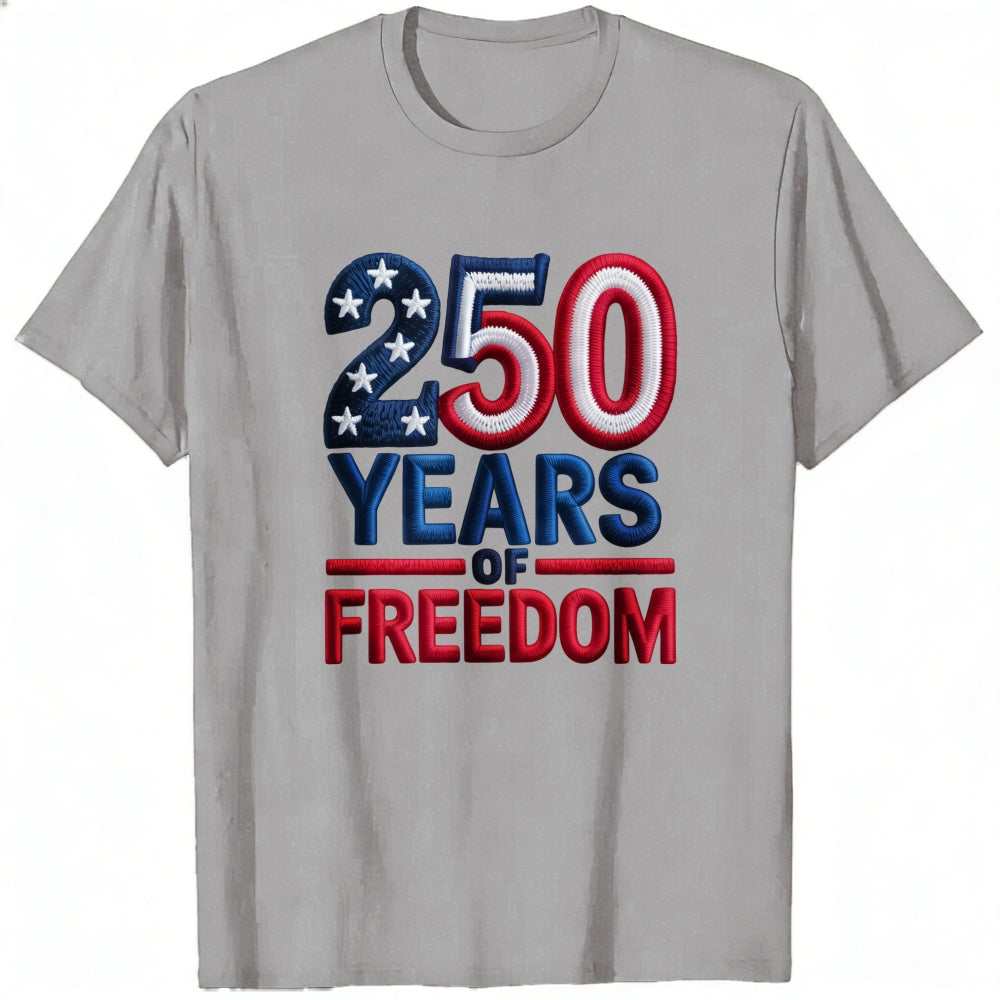 Patriotic American Flag Design Classic T-Shirt 250 Years Of Freedom