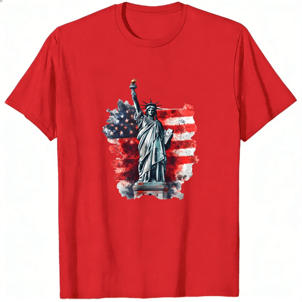 American Flag Statue Of Liberty Classic T-Shirt