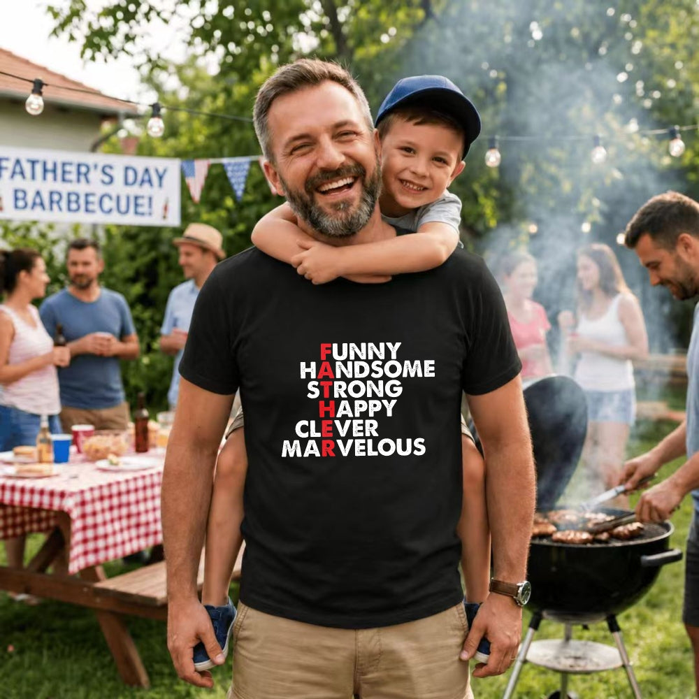 Funny Handsome Strong Happy Clever Marvelous Classic T-Shirt