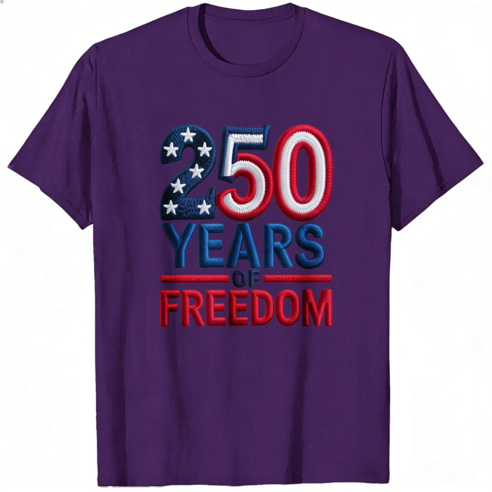 Patriotic American Flag Design Classic T-Shirt 250 Years Of Freedom