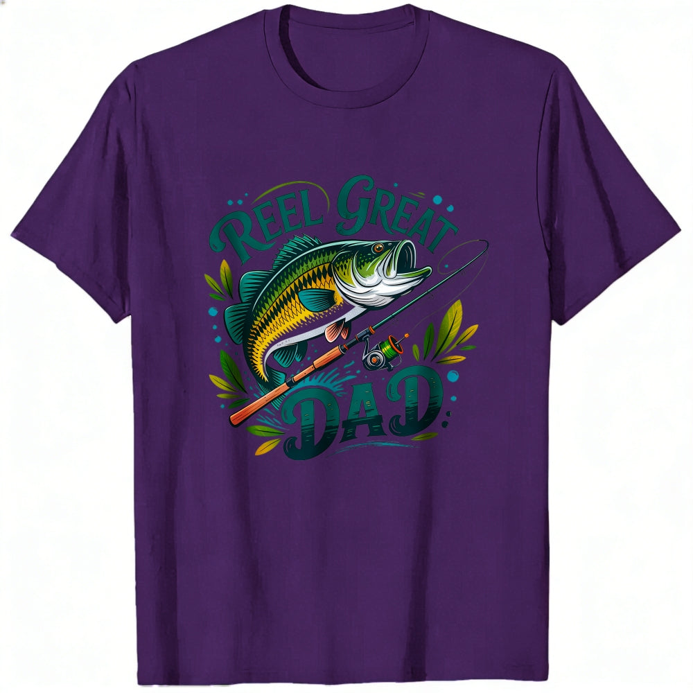 Fishing Theme Classic T-Shirt Reel Great Dad