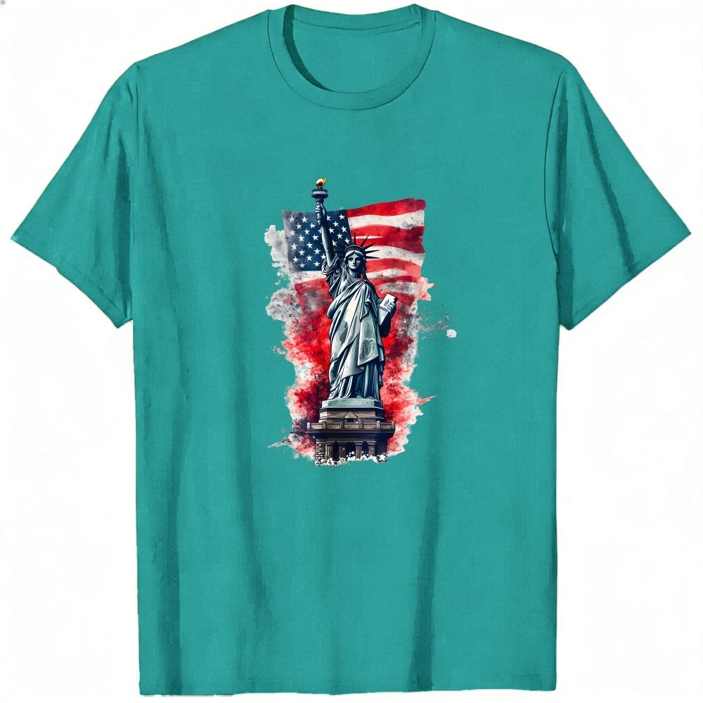 American Flag Statue Of Liberty Classic T-Shirt