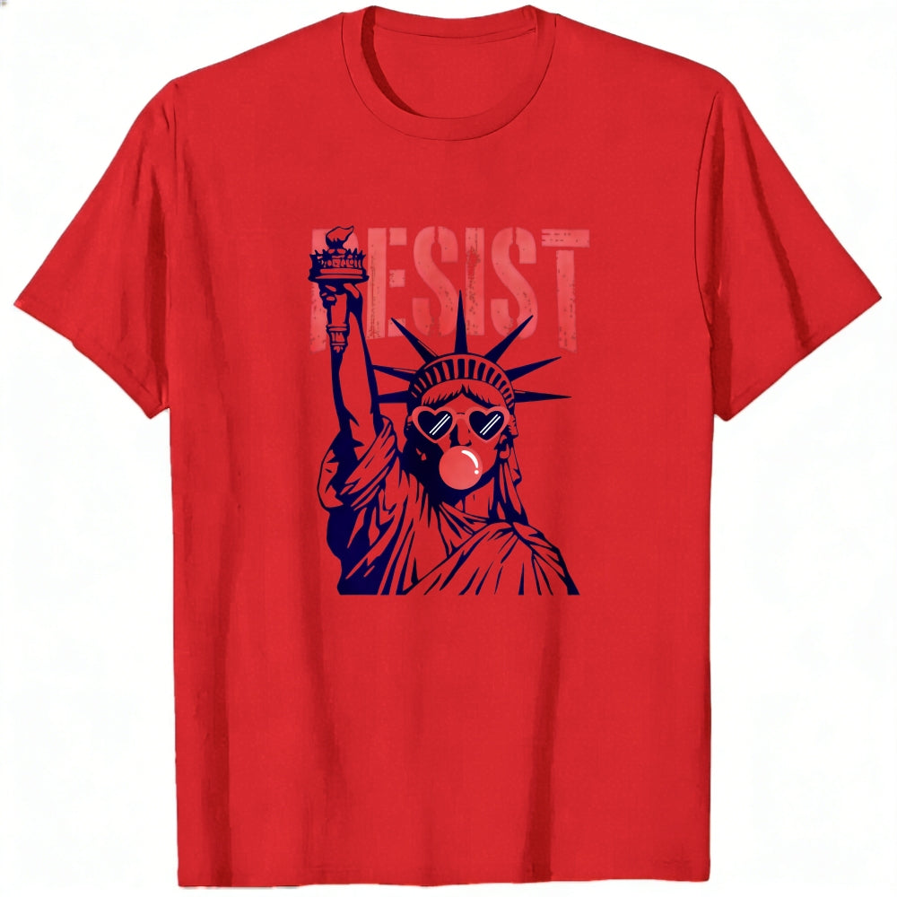 Political Statement Classic T-Shirt Resist Statue Of Liberty
