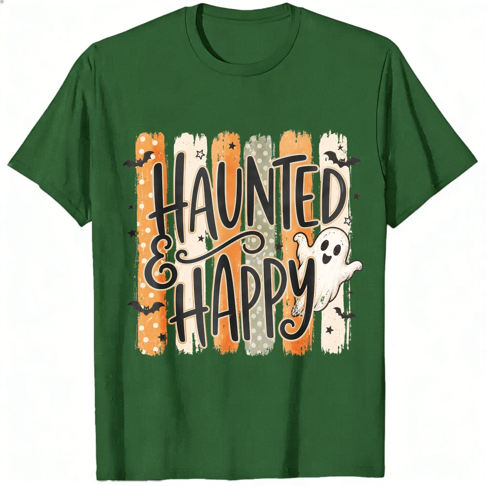 Cute Halloween Haunted And Happy Ghost Classic T-Shirt