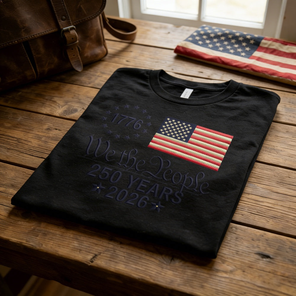 Patriotic American Flag Design Classic T-Shirt We The People 1776 250 Years 2026