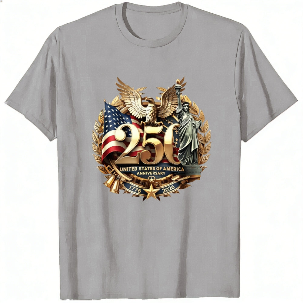 Patriotic American Eagle And Statue Of Liberty Classic T-Shirt 250th Anniversary United States Of America 1776 2026