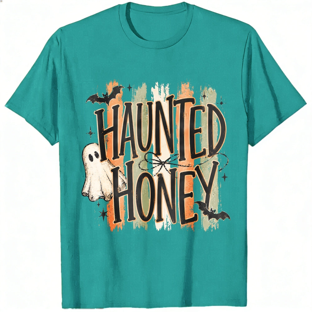 Halloween Haunted Honey Ghost Bat Classic T-Shirt