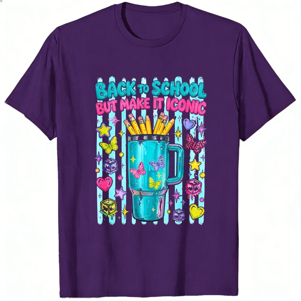 Cute Back To School But Make It Iconic Pencil Cup Classic T-Shirt