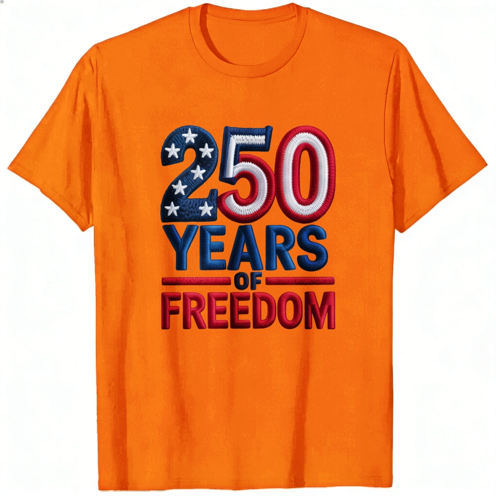Patriotic American Flag Design Classic T-Shirt 250 Years Of Freedom