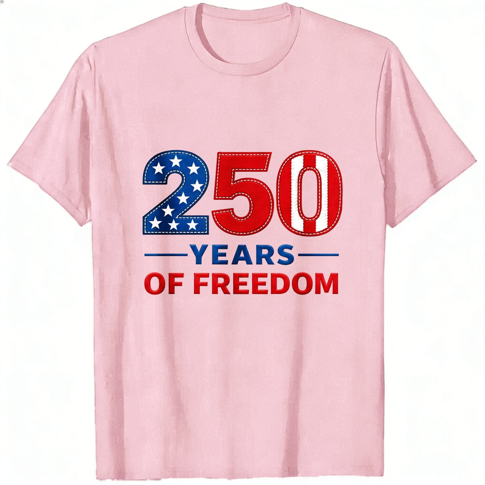 Patriotic American Flag Design Classic T-Shirt 250 Years Of Freedom