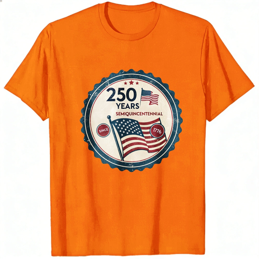 Patriotic American Flag 250 Years Semiquincentennial Classic T-Shirt