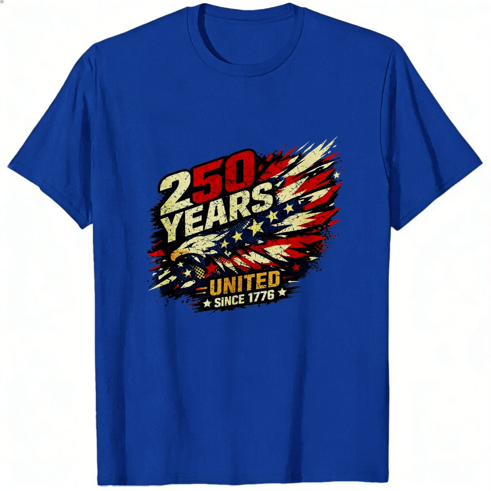 Patriotic American Flag Design Classic T-Shirt 250 Years United Since 1776