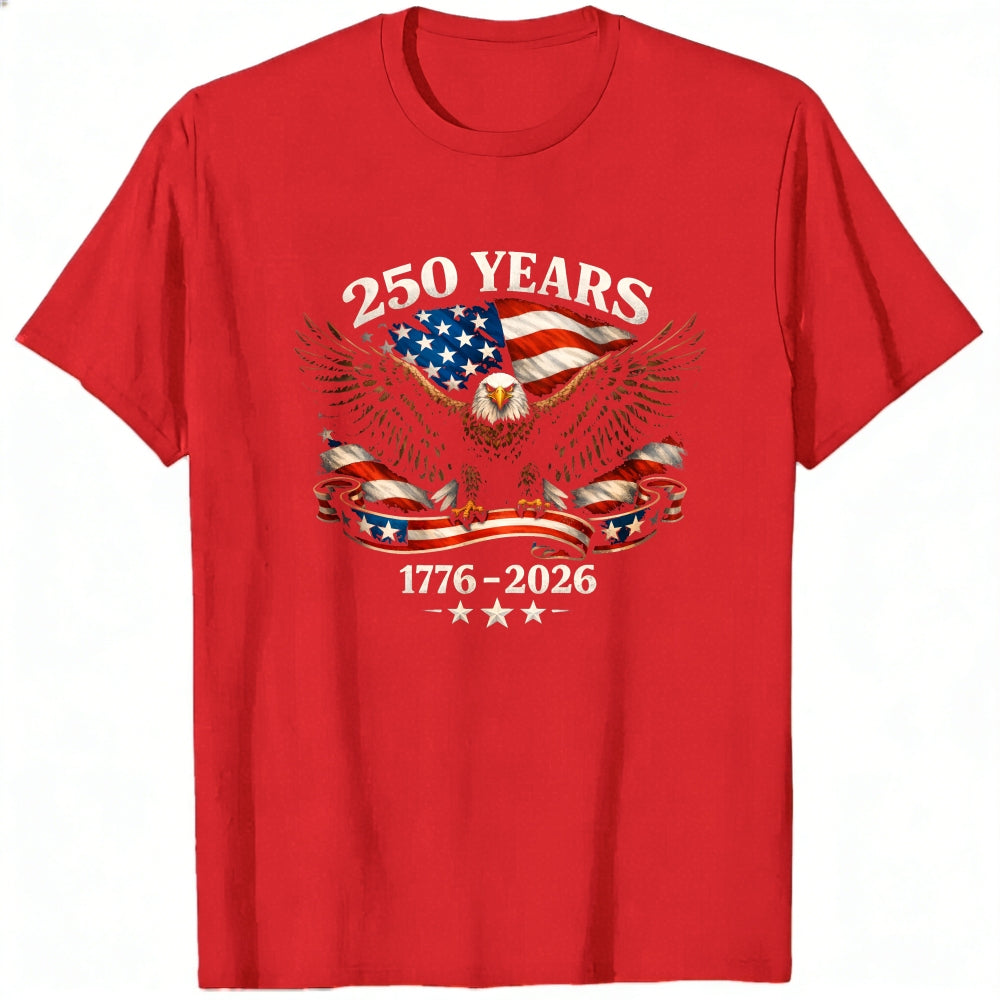 Patriotic Eagle American Flag 250 Years 1776 2026 Classic T-Shirt