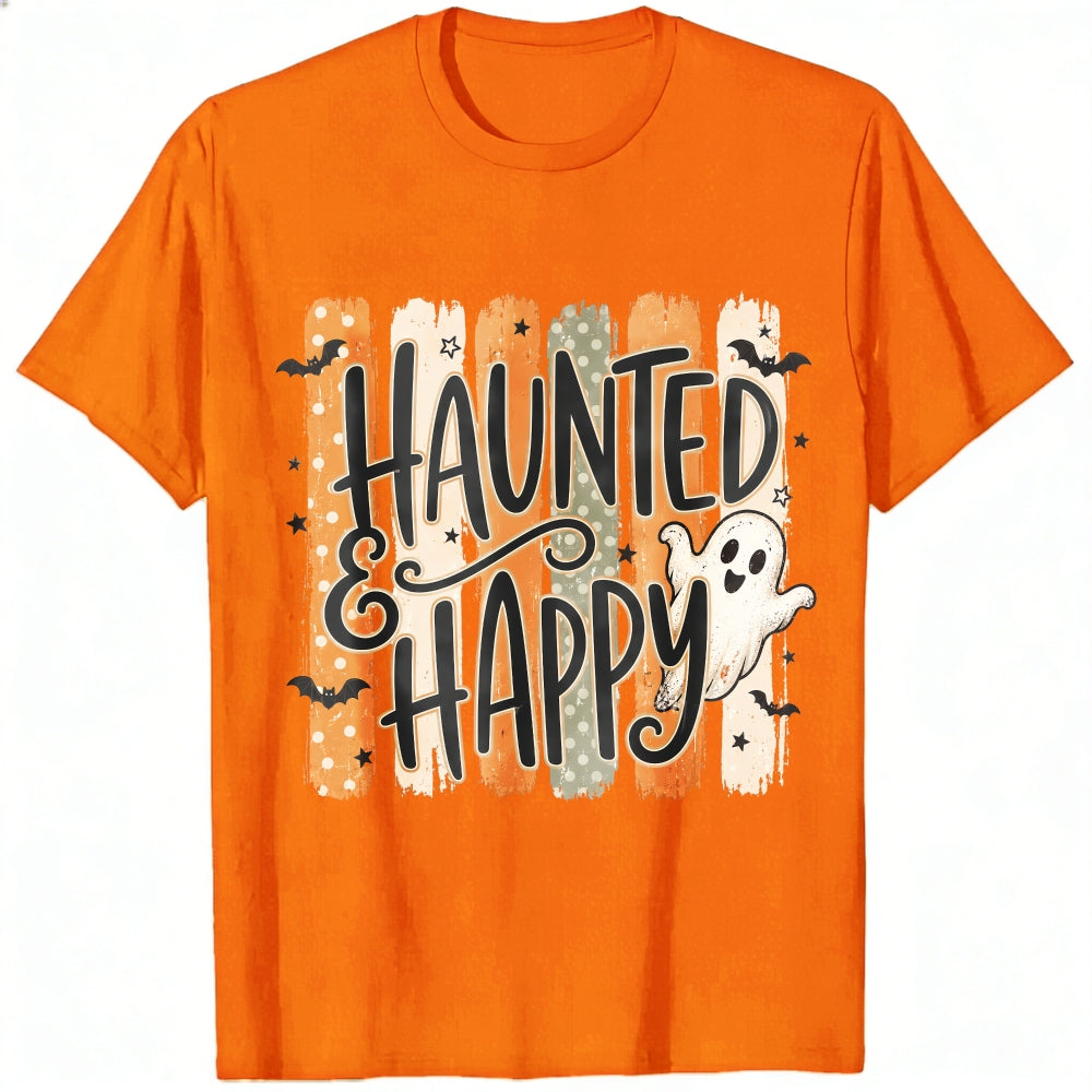 Cute Halloween Haunted And Happy Ghost Classic T-Shirt