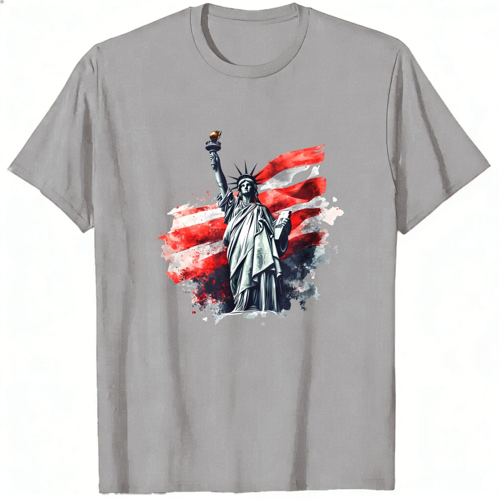 Patriotic American Flag Statue Of Liberty Classic T-Shirt