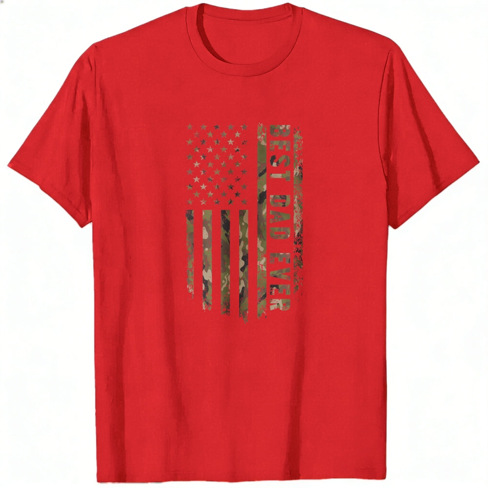 American Flag Camouflage Best Dad Ever Classic T-Shirt
