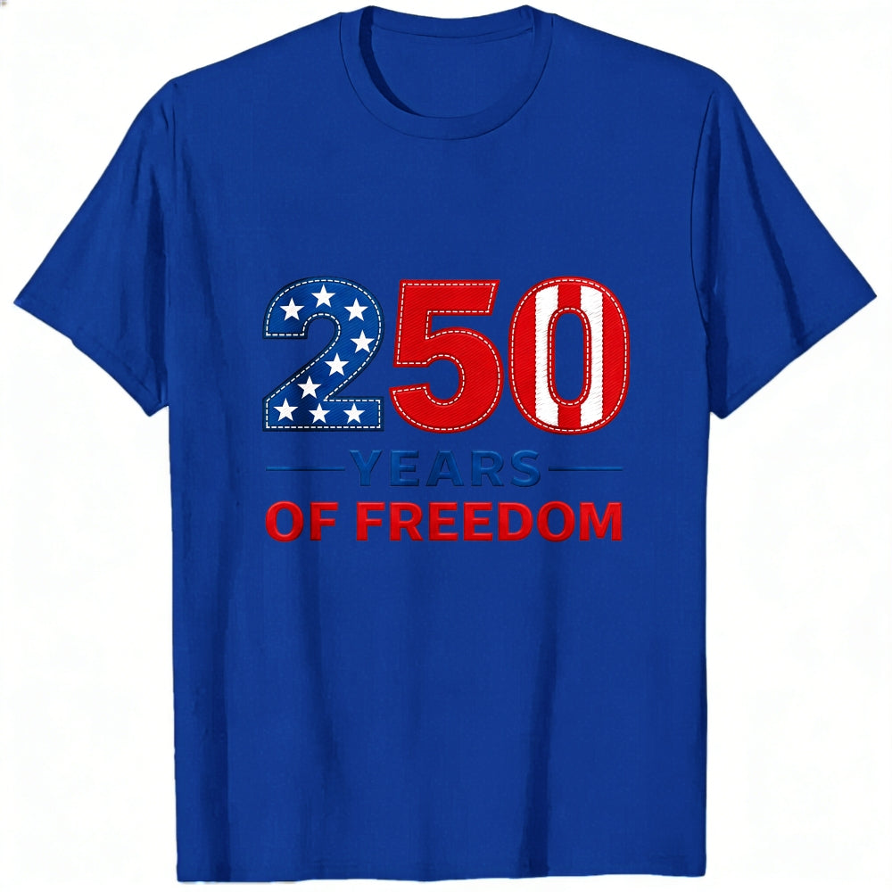 Patriotic American Flag Design Classic T-Shirt 250 Years Of Freedom