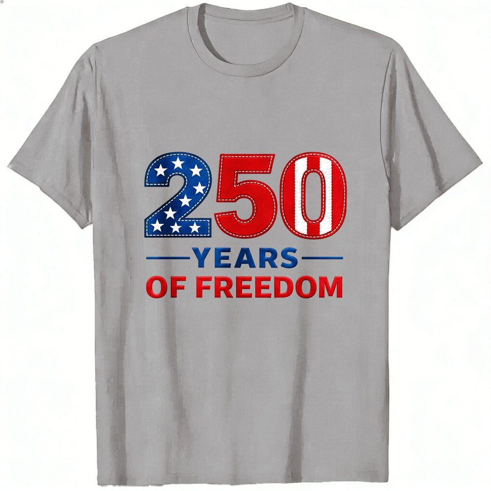 Patriotic American Flag Design Classic T-Shirt 250 Years Of Freedom