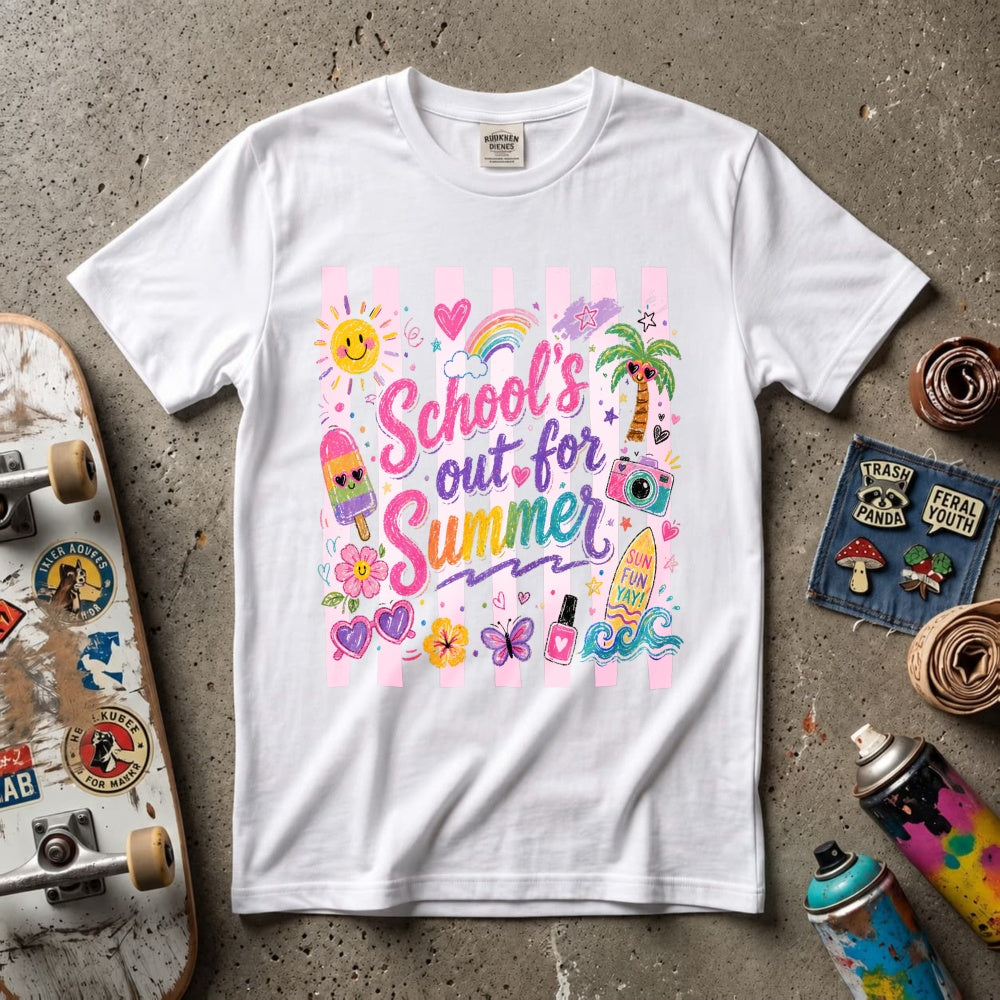 Cute Summer Vibes Classic T-Shirt School's Out For Summer Graphic Tee