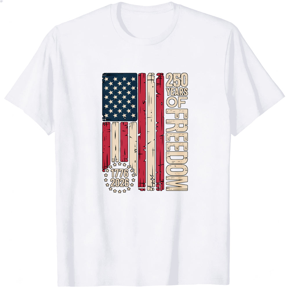 American Flag Design Classic T-Shirt 250 Years Of Freedom 1776 2026
