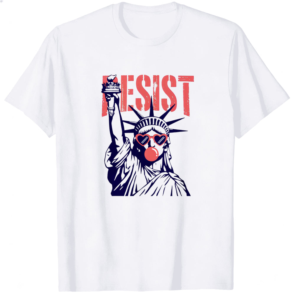 Political Statement Classic T-Shirt Resist Statue Of Liberty