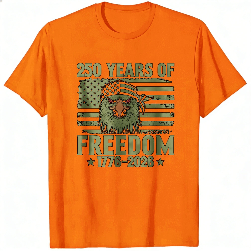 Patriotic Eagle American Flag Classic T-Shirt 250 Years Of Freedom 1776 2026