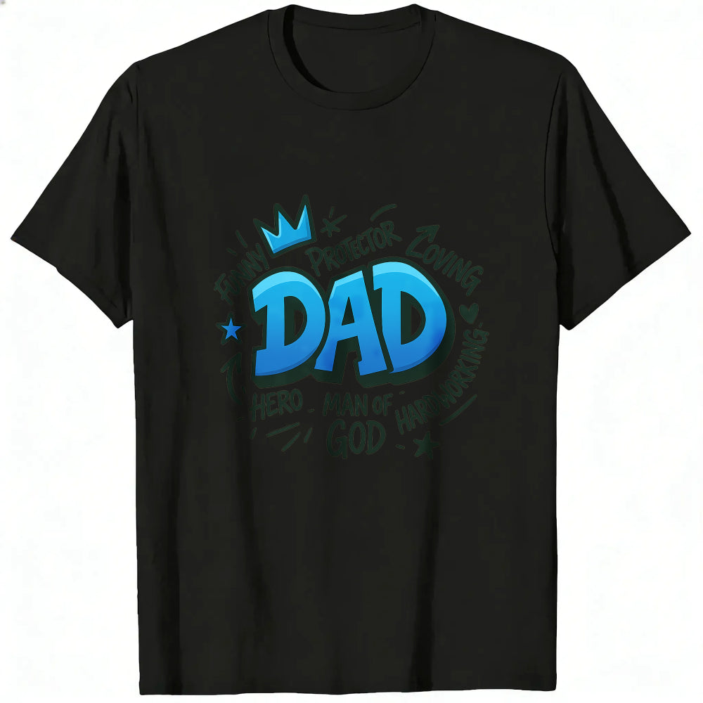 Funny Protector Loving Dad Hero Man Of God Hardworking Classic T-Shirt